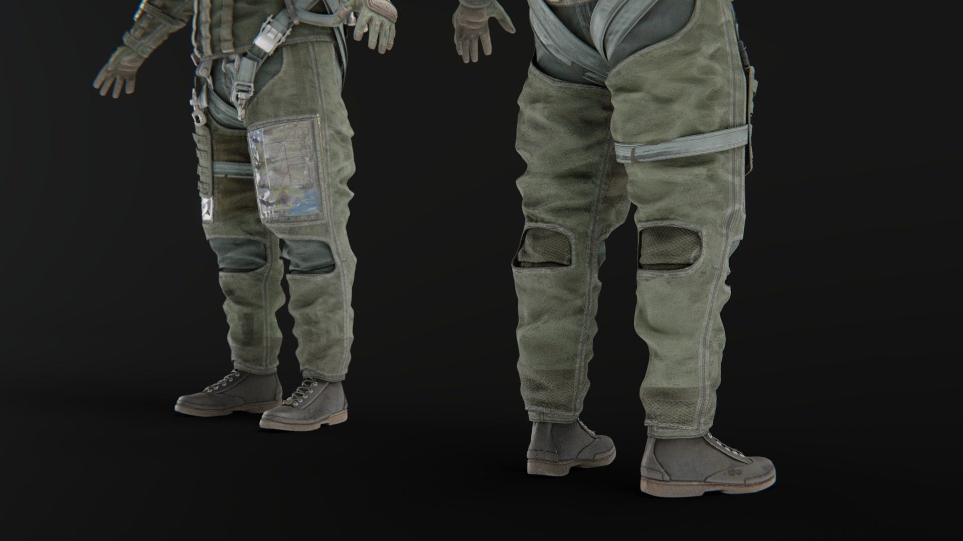 FLIGHT SUIT Fighter Pilot 3D model_9