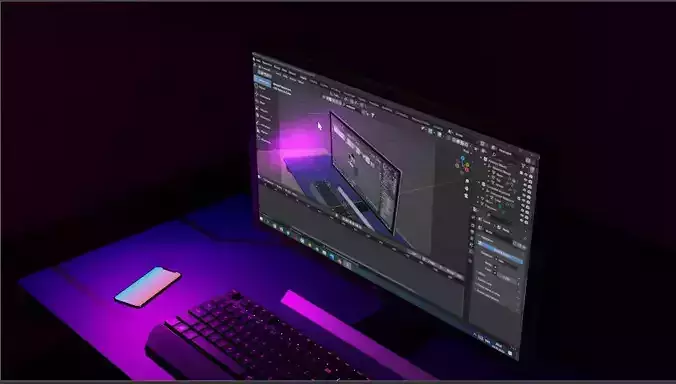 Desktop Pc Free 3D model