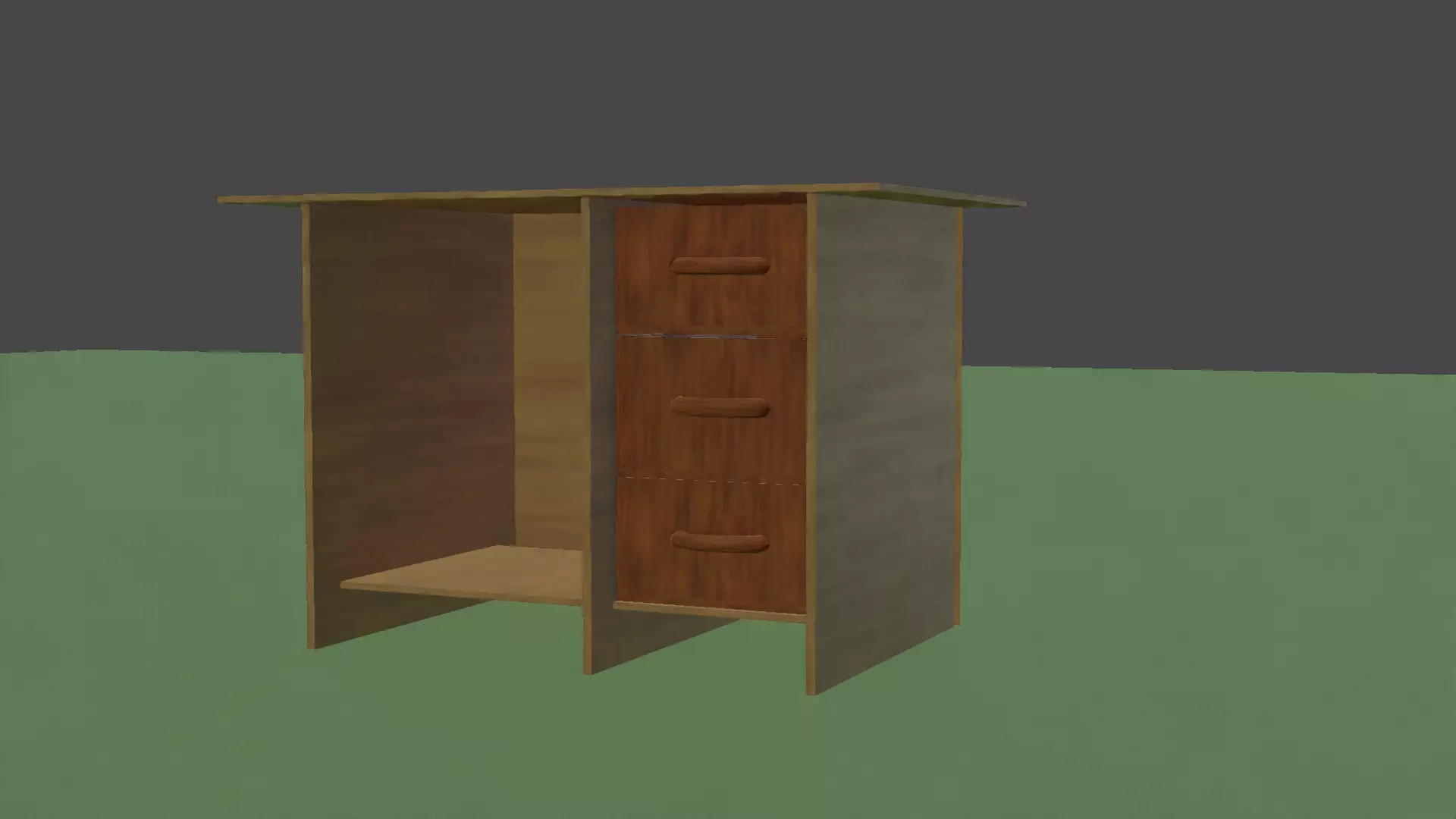 Study table Free low-poly 3D model