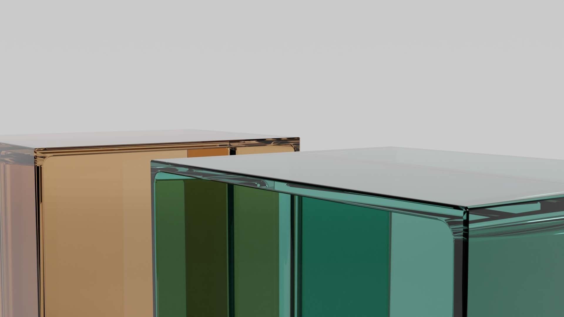 Kartell Maxbeam Stool Table Low-poly 3D model_5