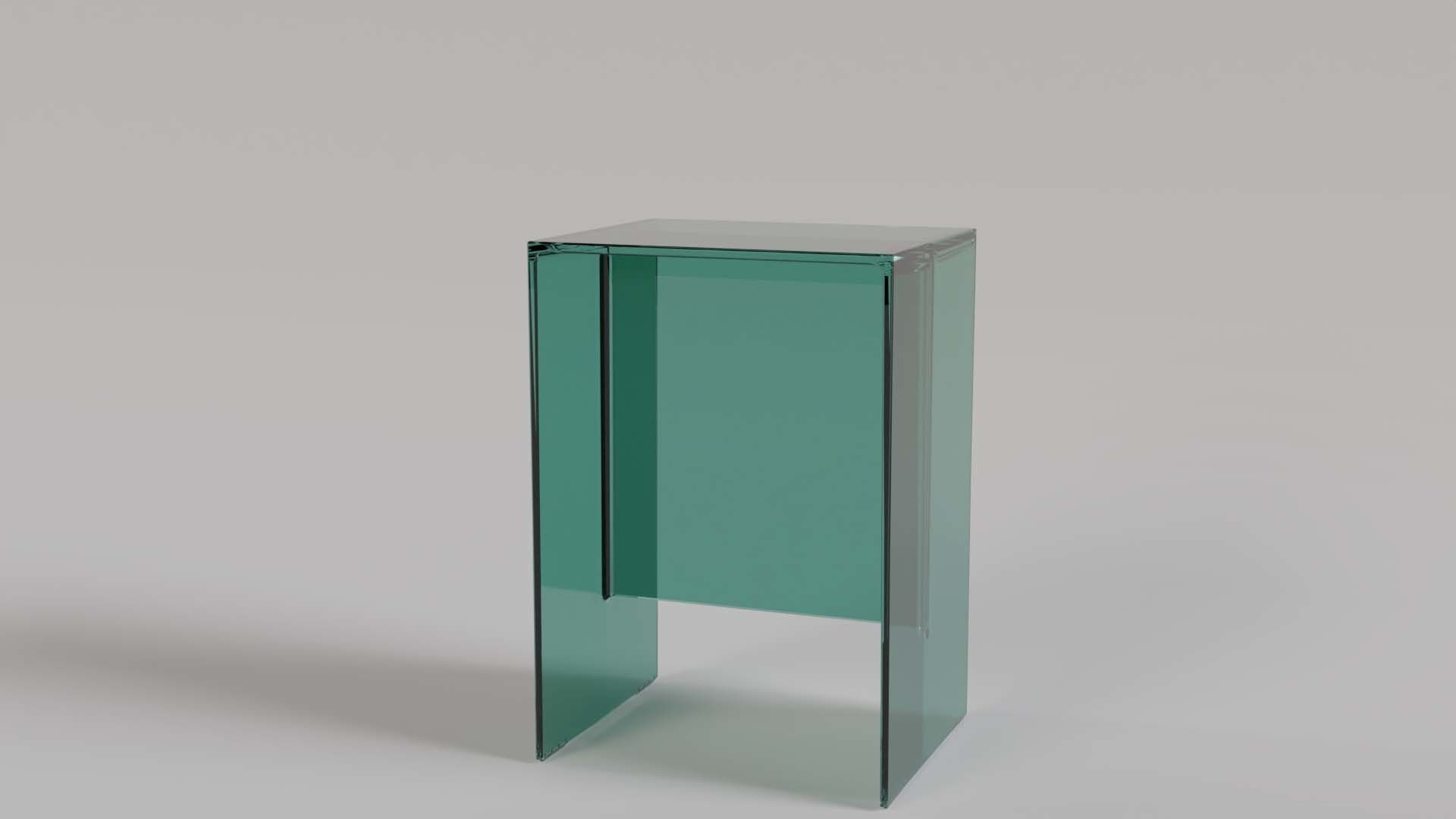 Kartell Maxbeam Stool Table Low-poly 3D model_3