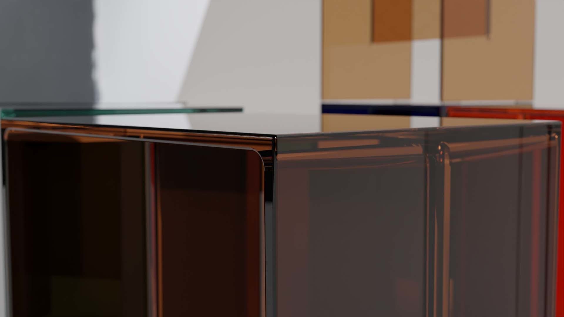 Kartell Maxbeam Stool Table Low-poly 3D model_4