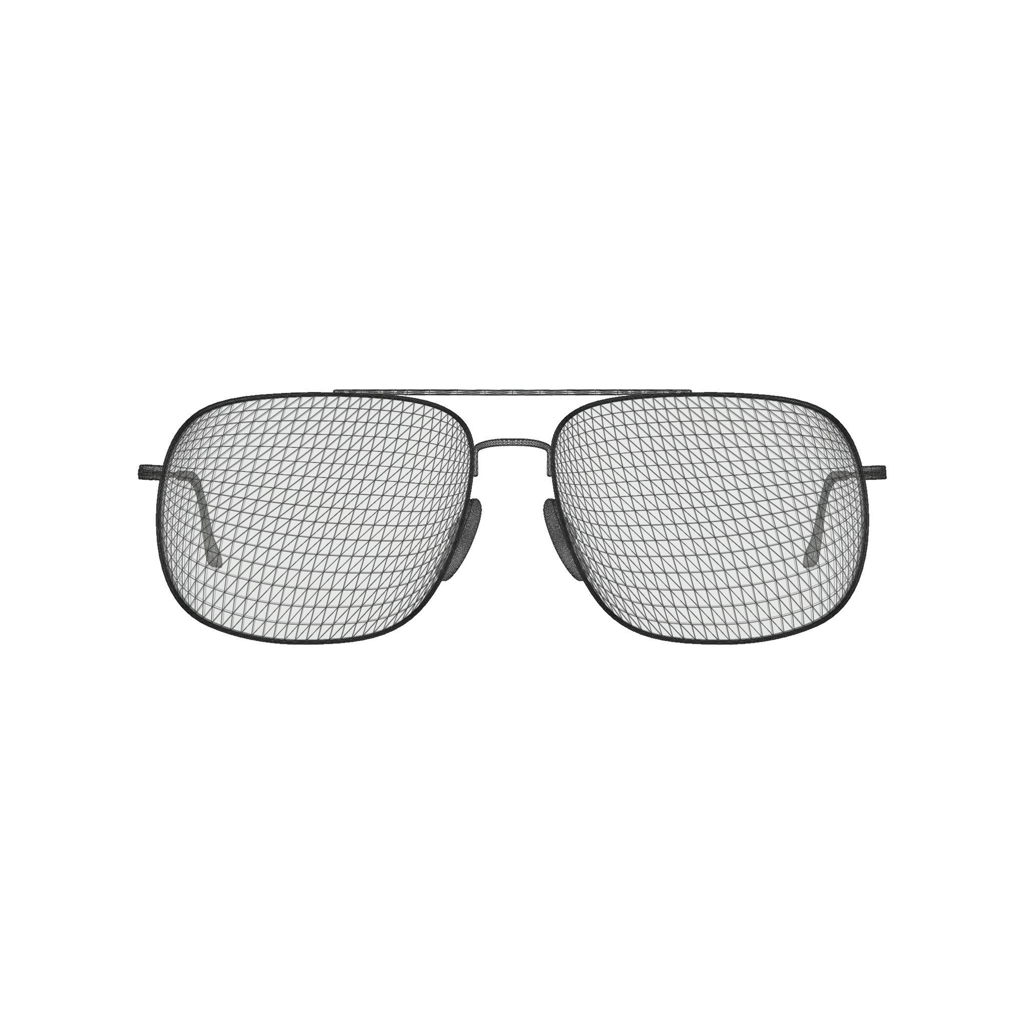 Ray-Ban - RB3595 Sunglasses Low-poly 3D model_7