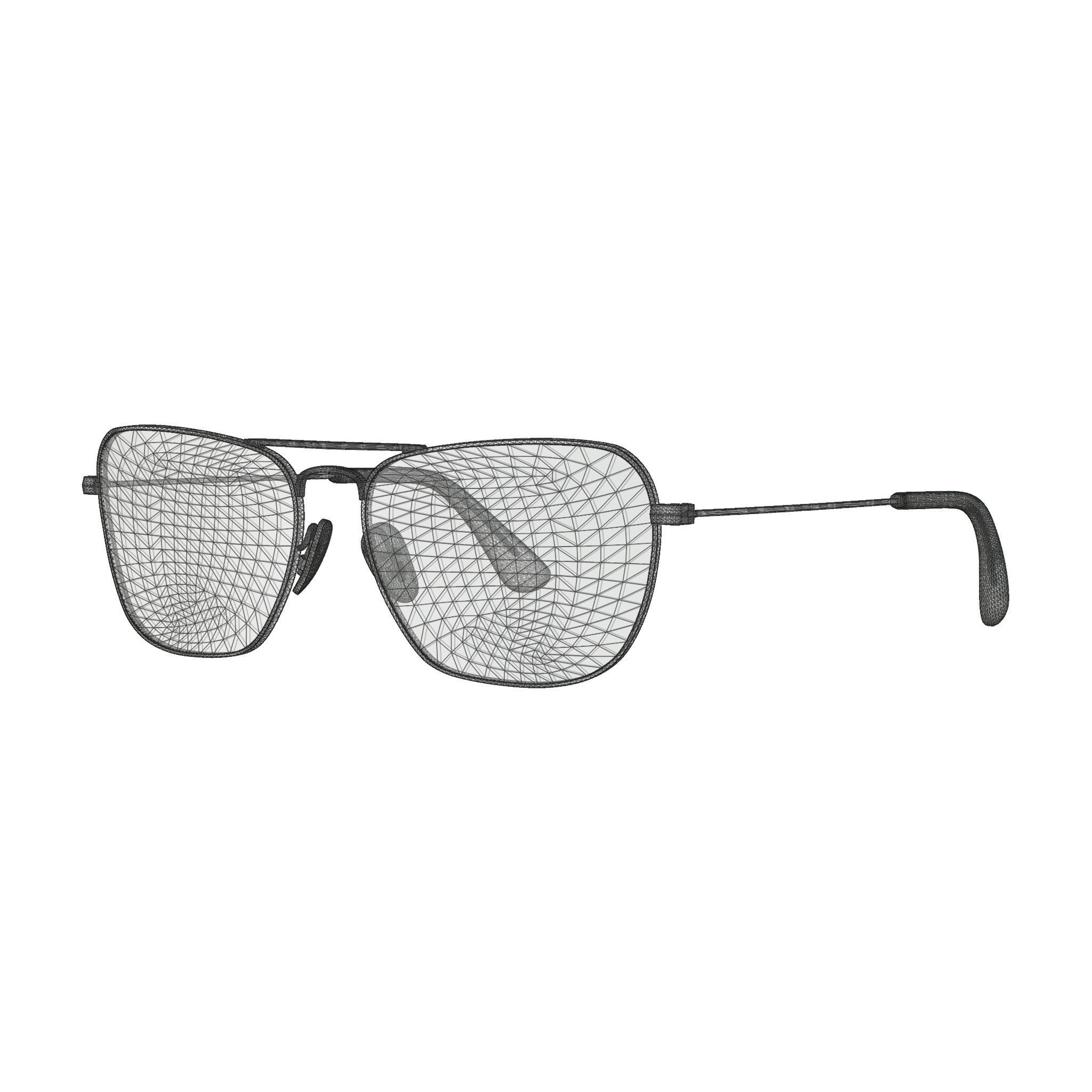 Ray-Ban - RB3610 Sunglasses Low-poly 3D model_5