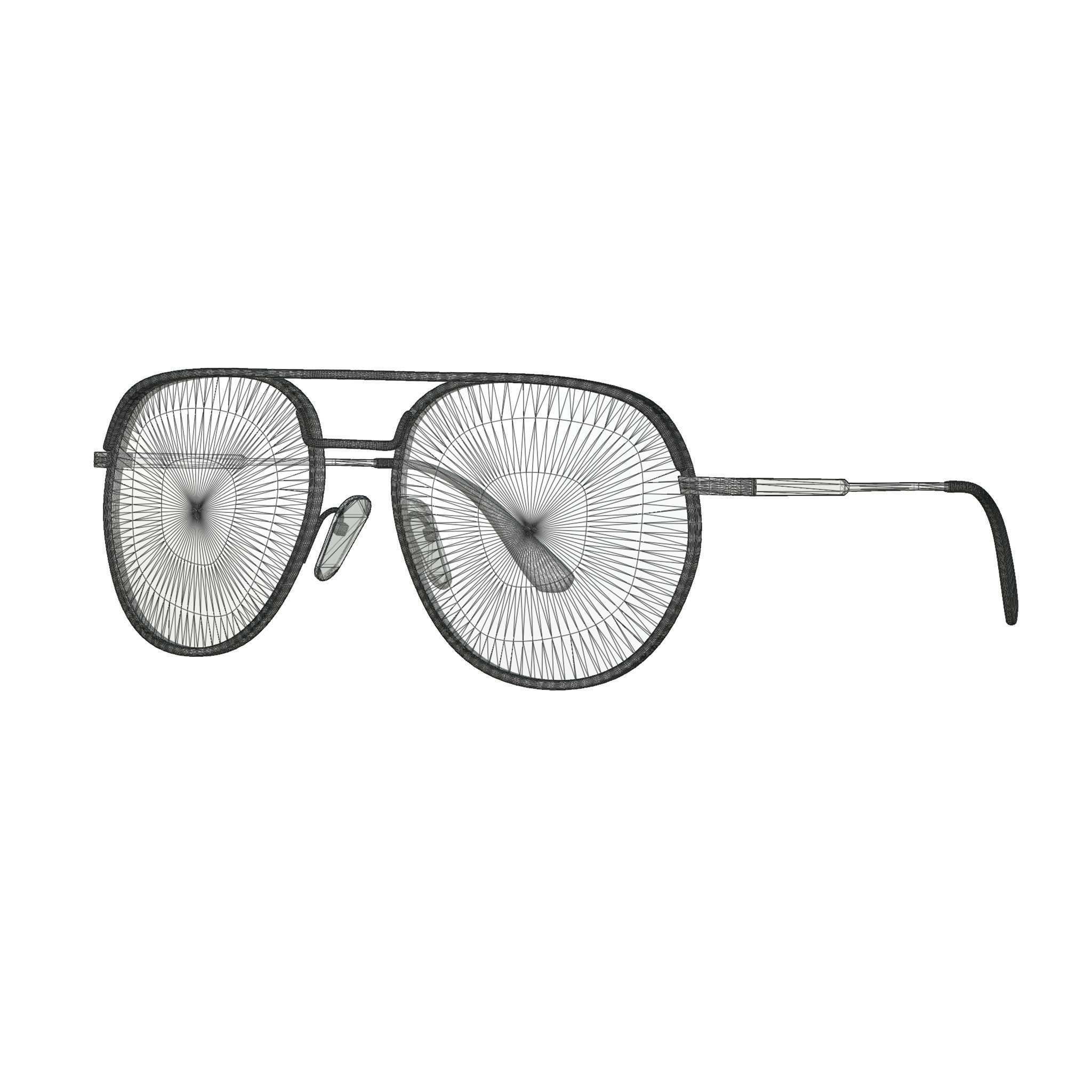 Prada - 0PR 55US Sunglasses Low-poly 3D model_5