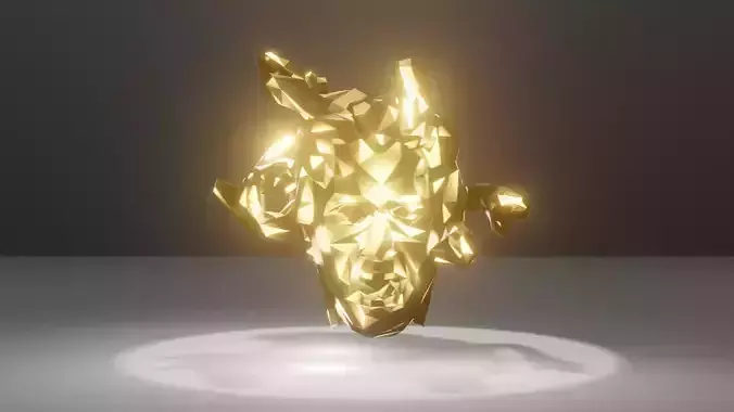 Polygon Medusa Low-Poly 3D Model