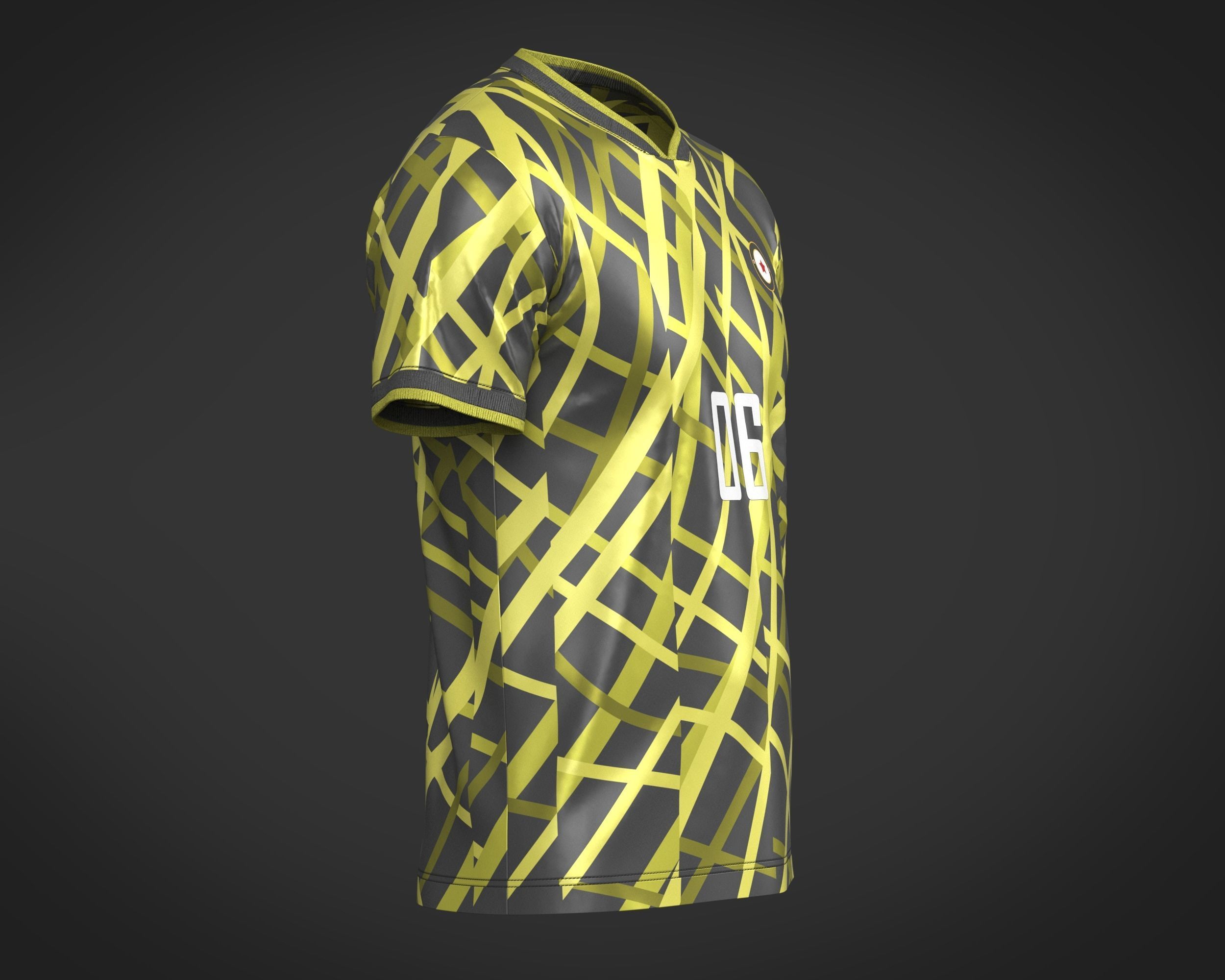 Soccer Sports Jersey Player-06 3D model