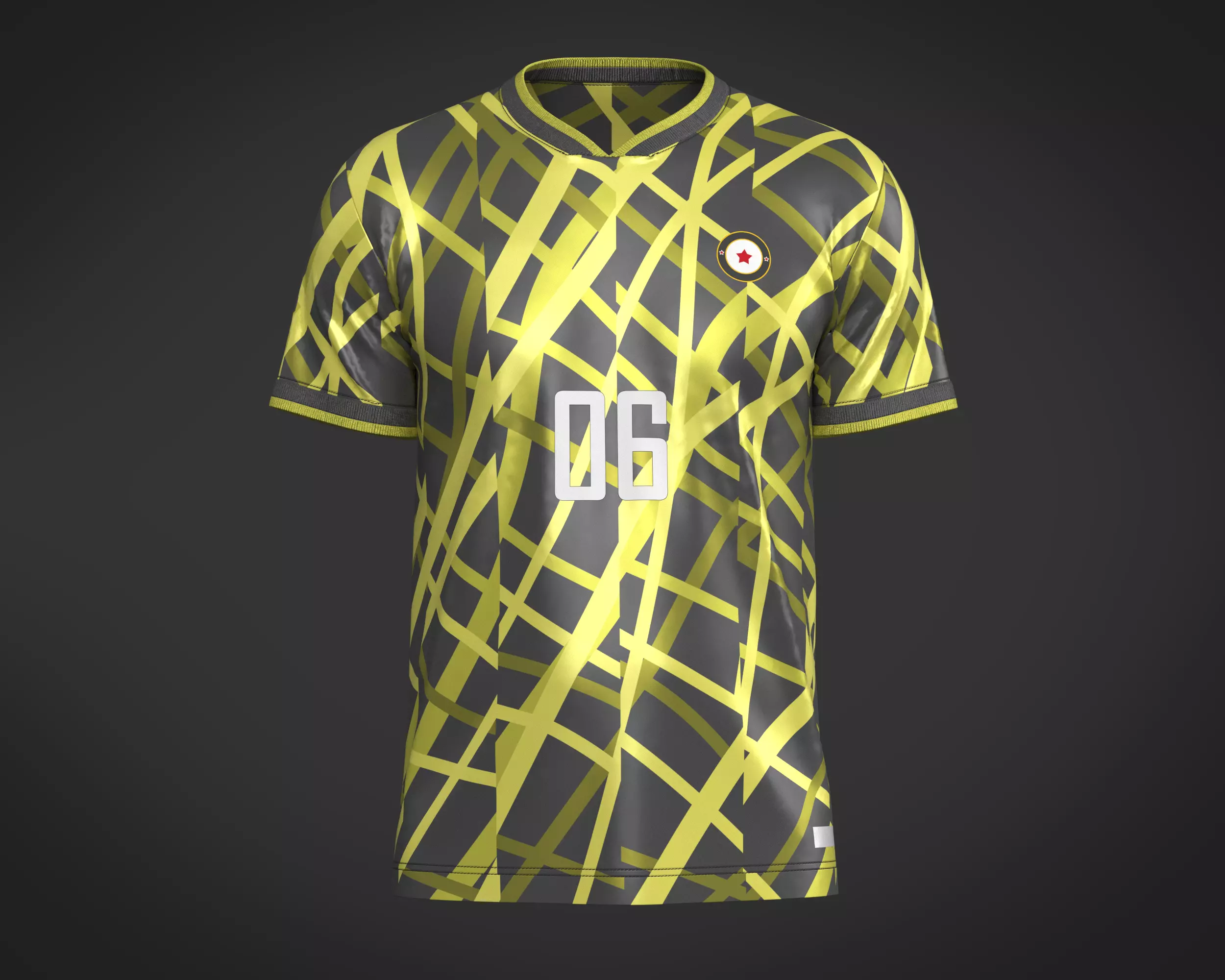 Soccer Sports Jersey Player-06 3D model
