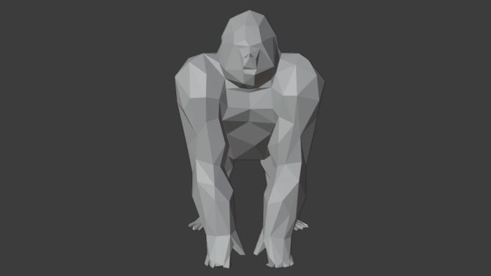 Polygon Gorilla Low-Poly 3D Model Low-poly 3D model_4