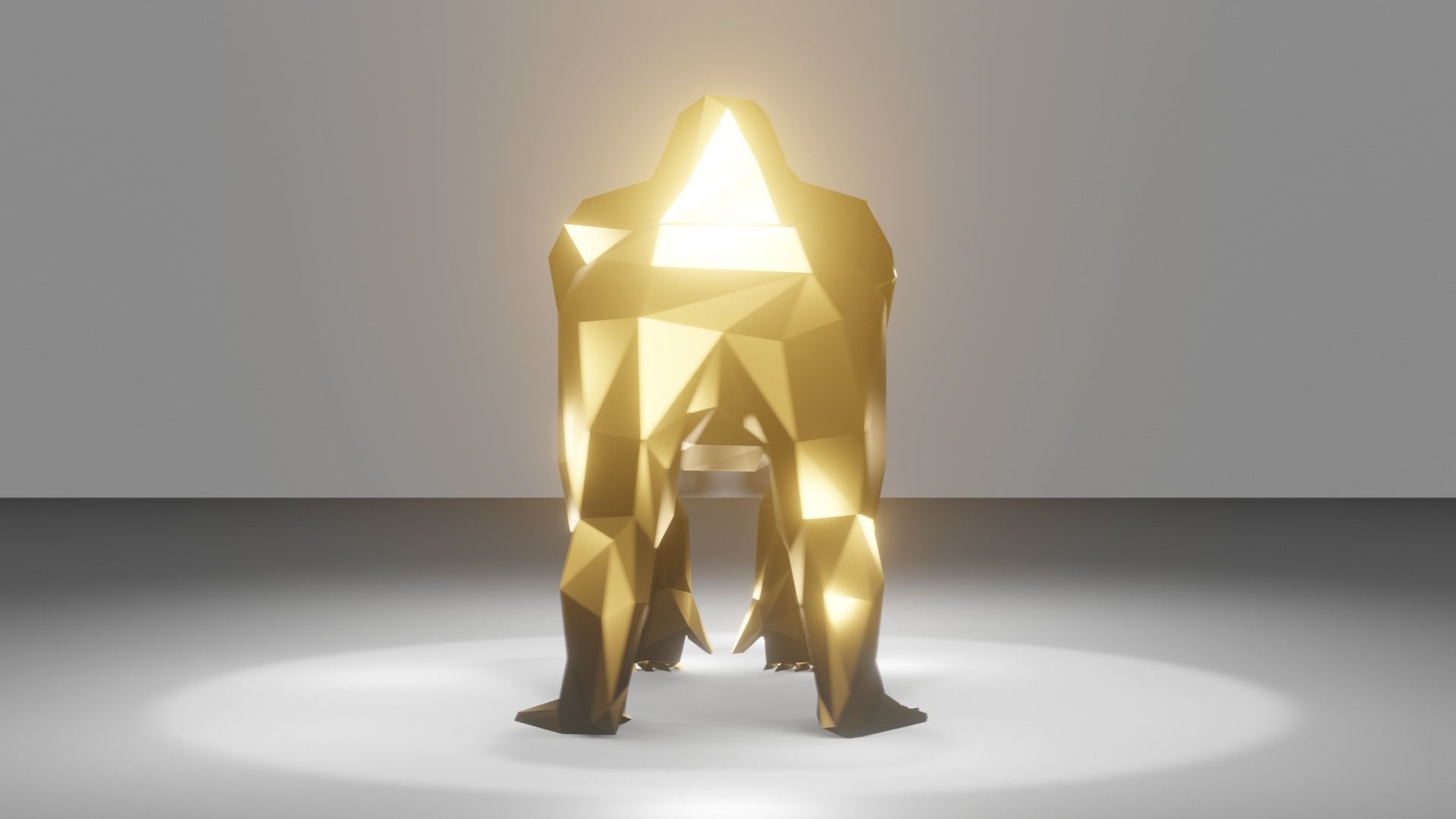 Polygon Gorilla Low-Poly 3D Model Low-poly 3D model_2