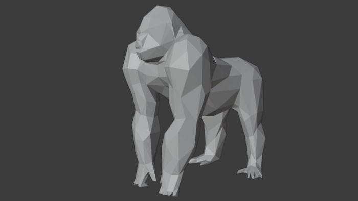 Polygon Gorilla Low-Poly 3D Model Low-poly 3D model_6