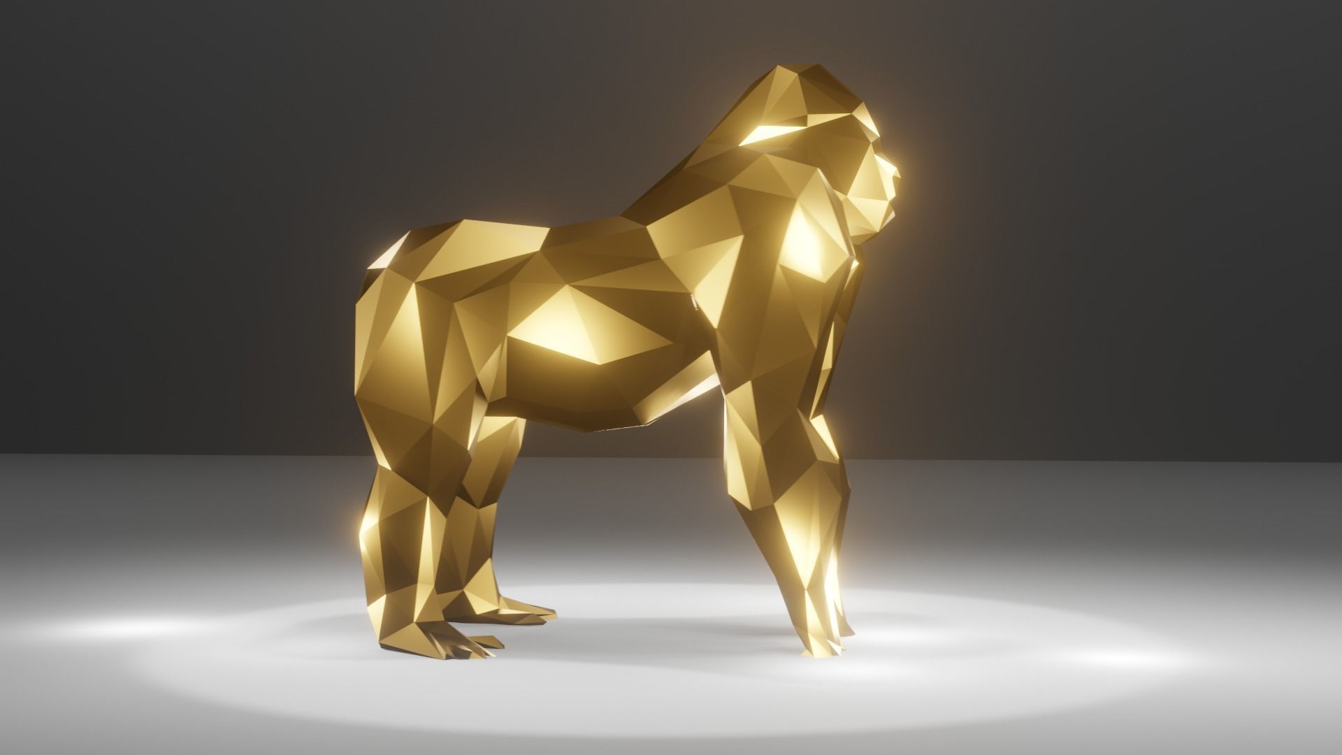 Polygon Gorilla Low-Poly 3D Model Low-poly 3D model_1