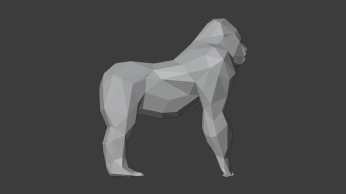 Polygon Gorilla Low-Poly 3D Model Low-poly 3D model_7