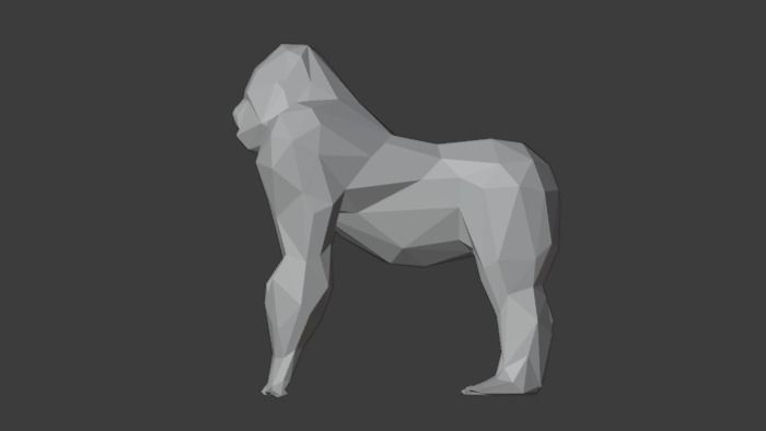 Polygon Gorilla Low-Poly 3D Model Low-poly 3D model_8