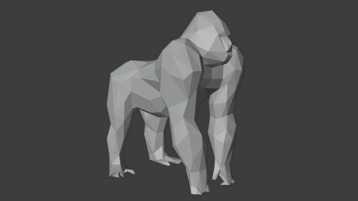 Polygon Gorilla Low-Poly 3D Model Low-poly 3D model_5