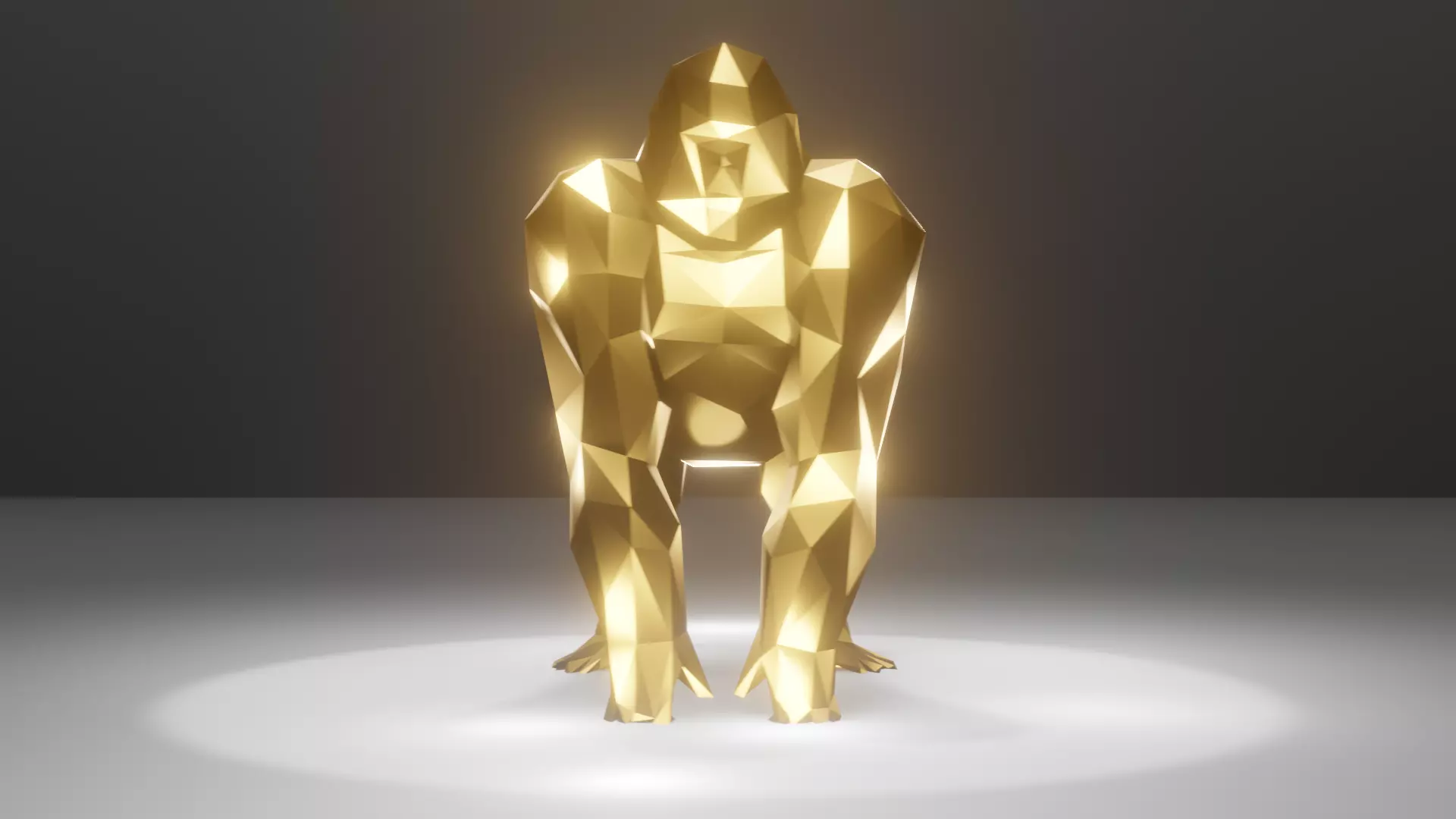 Polygon Gorilla Low-Poly 3D Model Low-poly 3D model_0