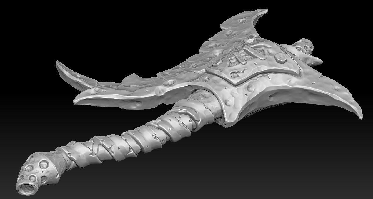 Brute axe 3d print 3D print model_3