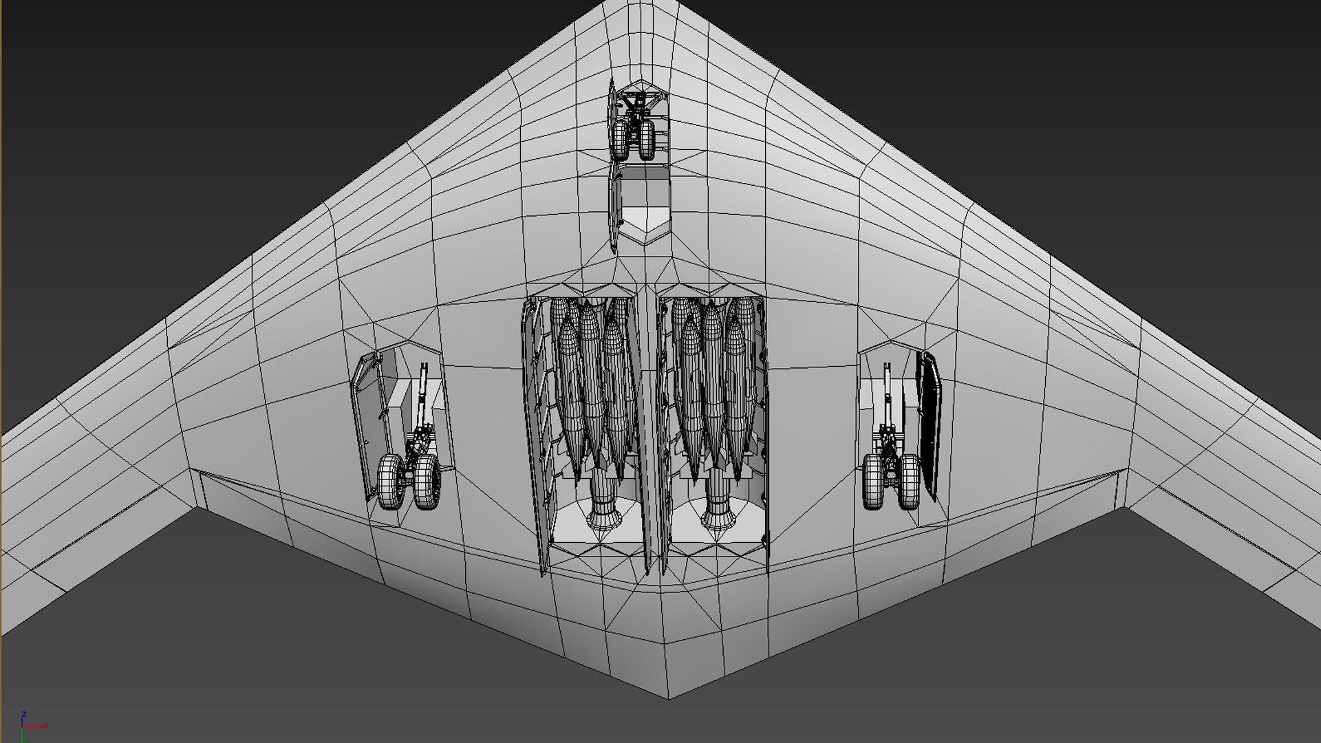 B-21 Raider bomber 3D model_17