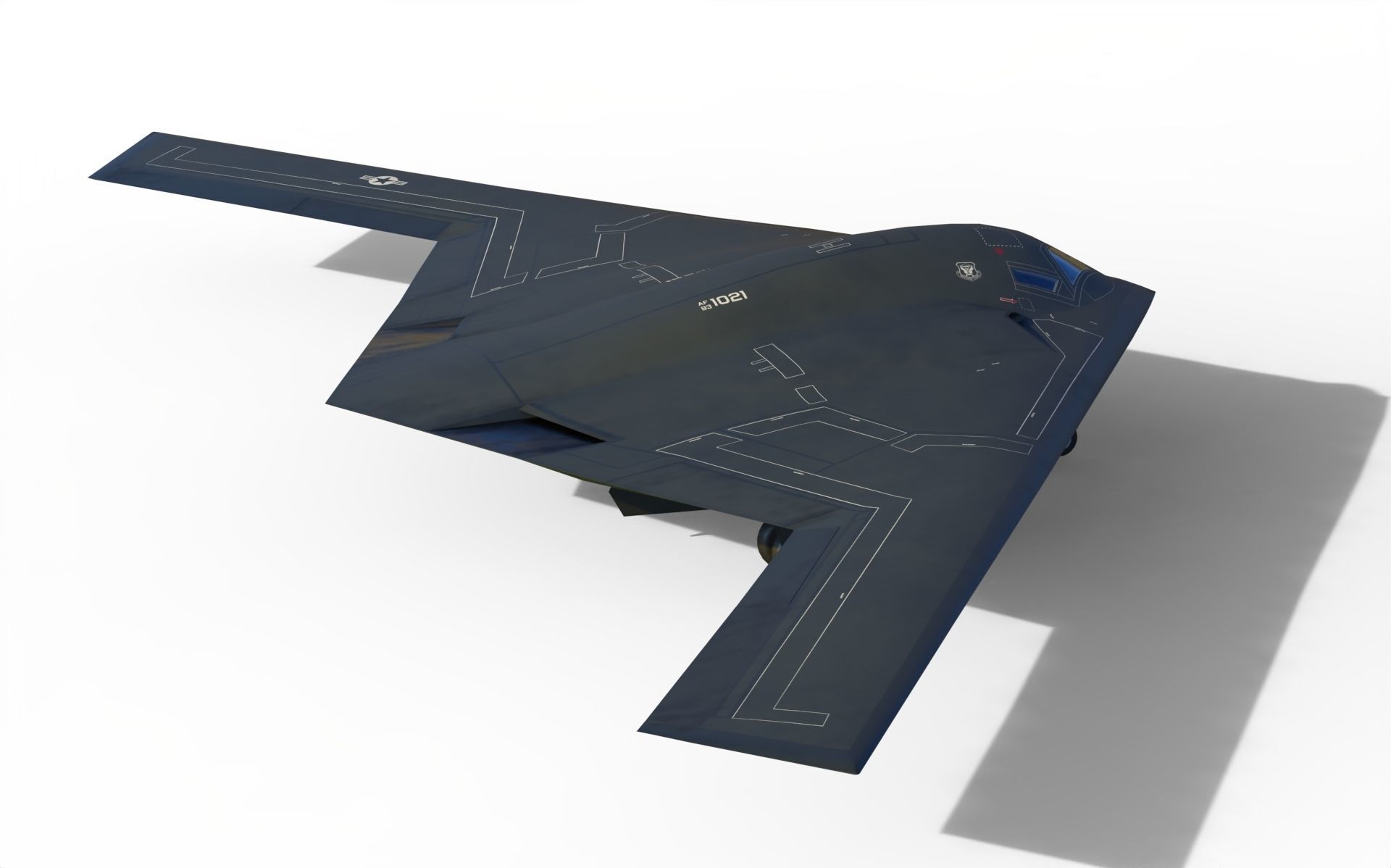B-21 Raider bomber 3D model_8