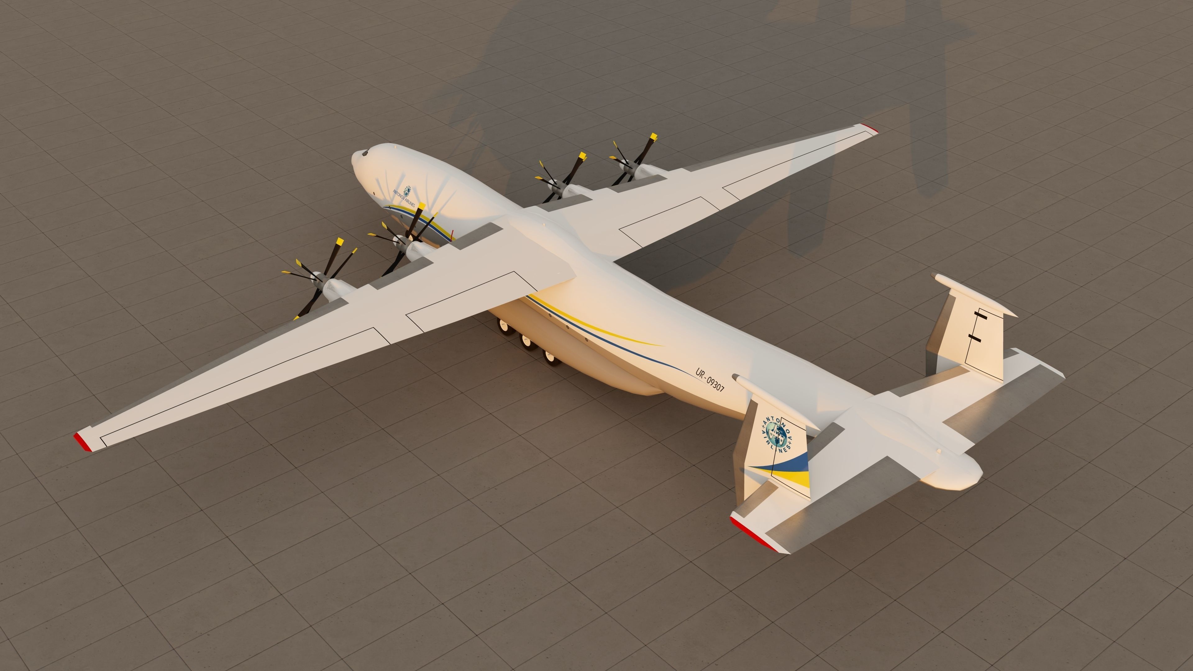 Antonov An-22 3D model_2