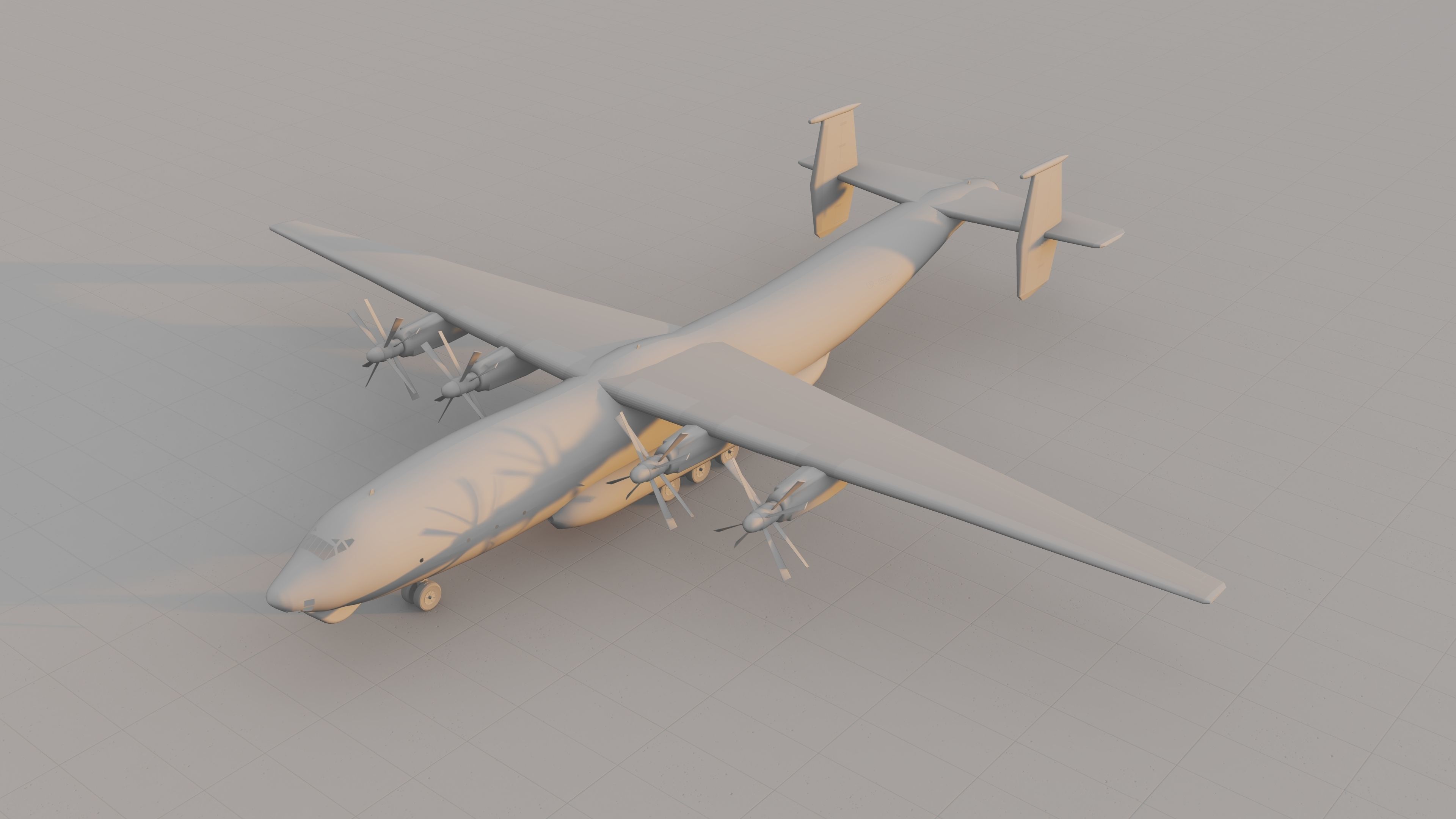Antonov An-22 3D model_9