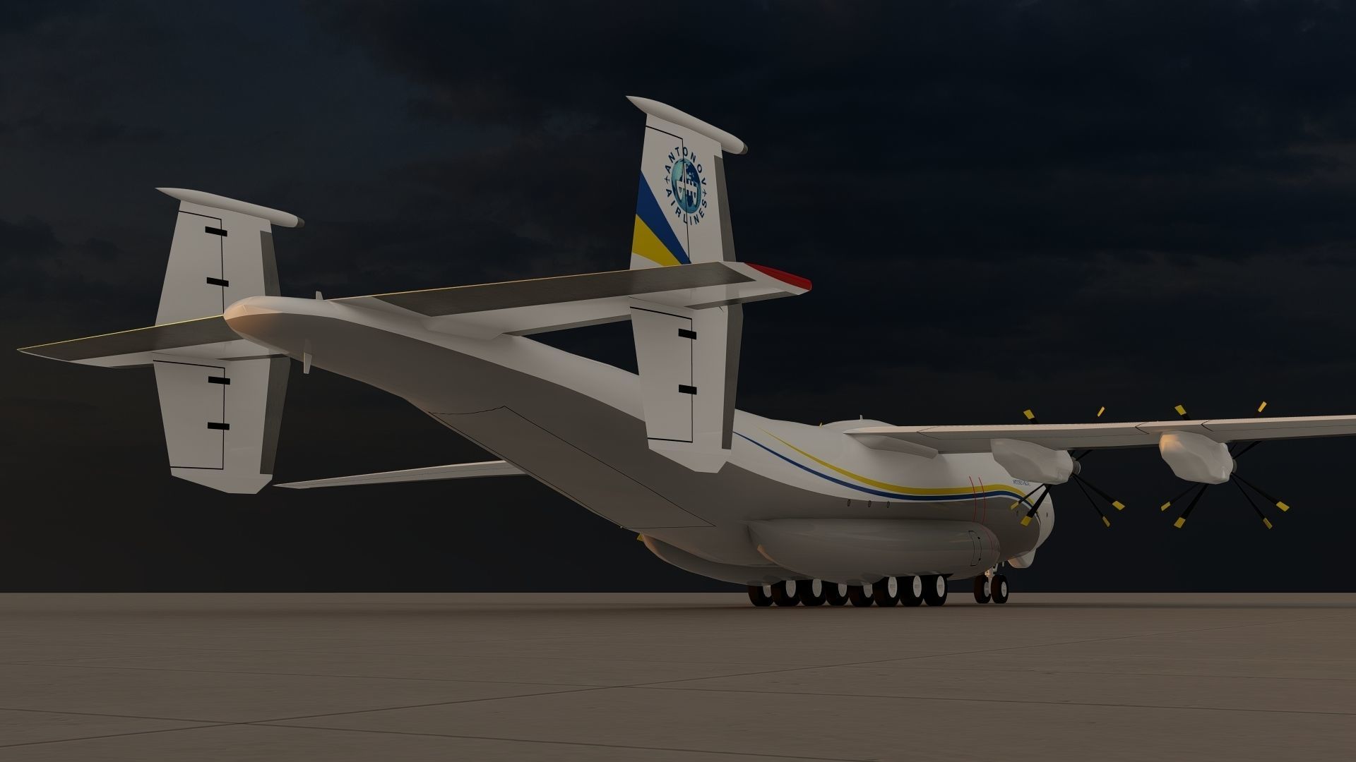 Antonov An-22 3D model_8