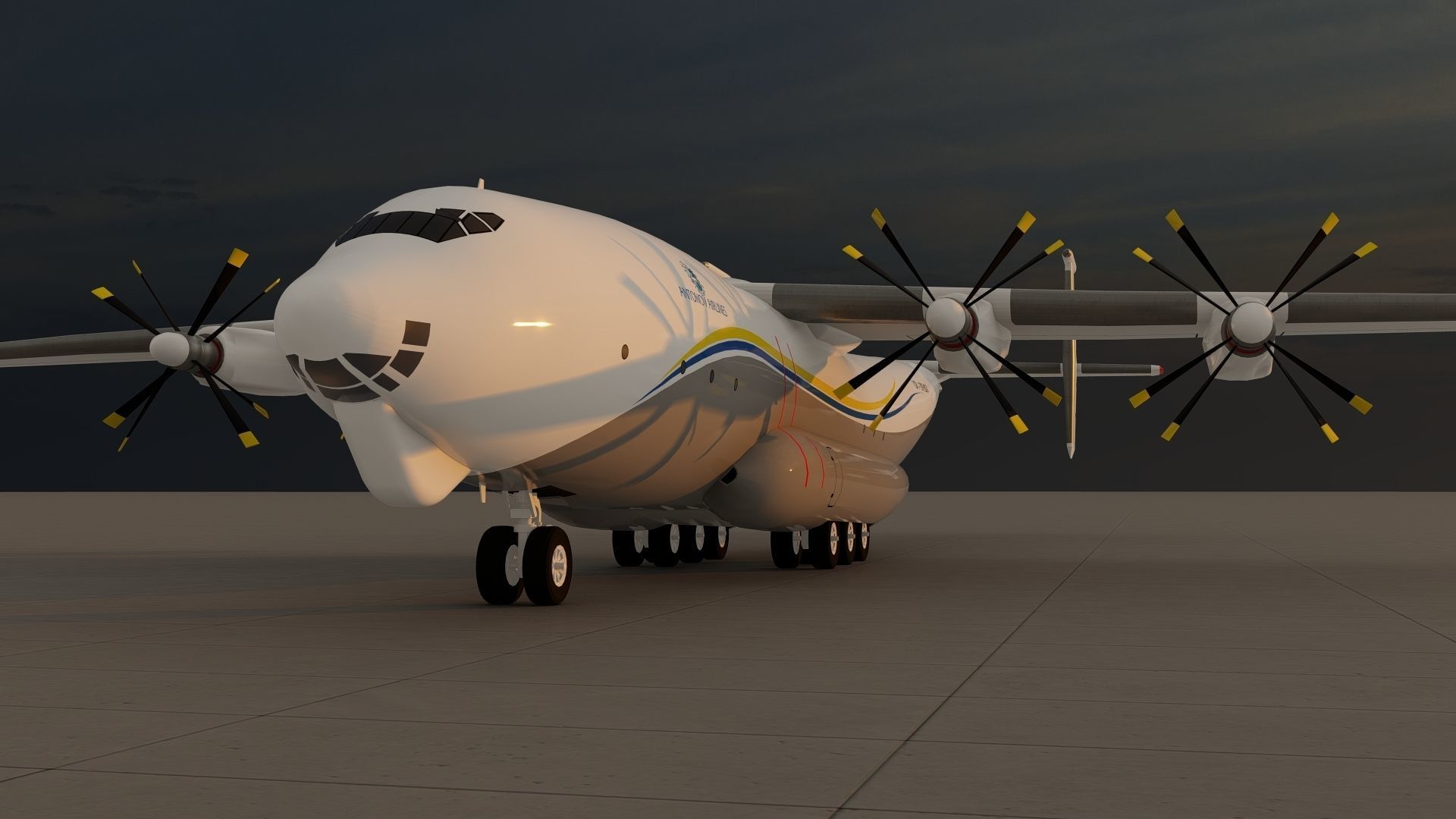 Antonov An-22 3D model_3