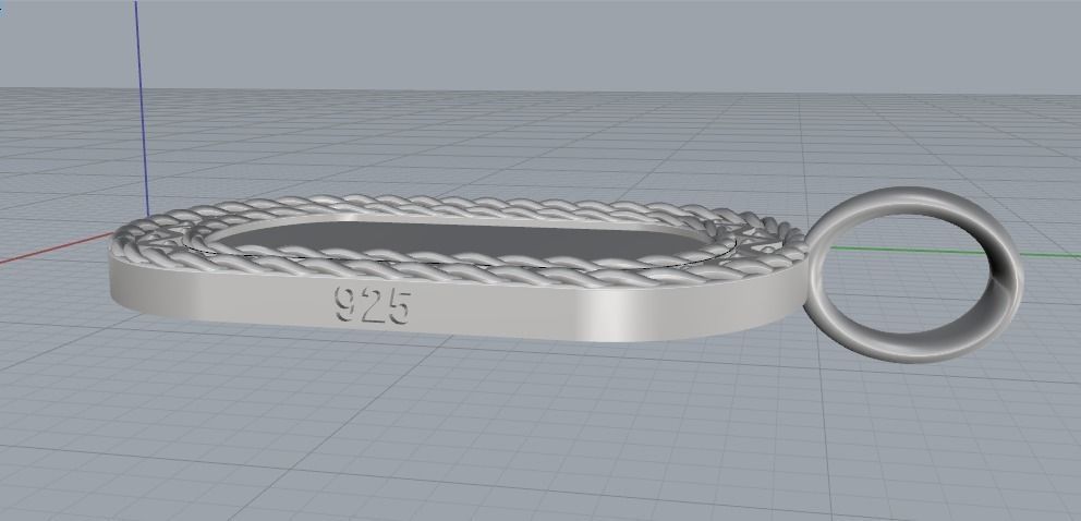 Pendant with patterns Model 2476 3D print model_3