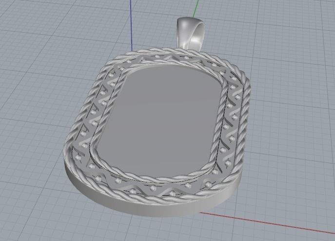 Pendant with patterns Model 2476 3D print model_5