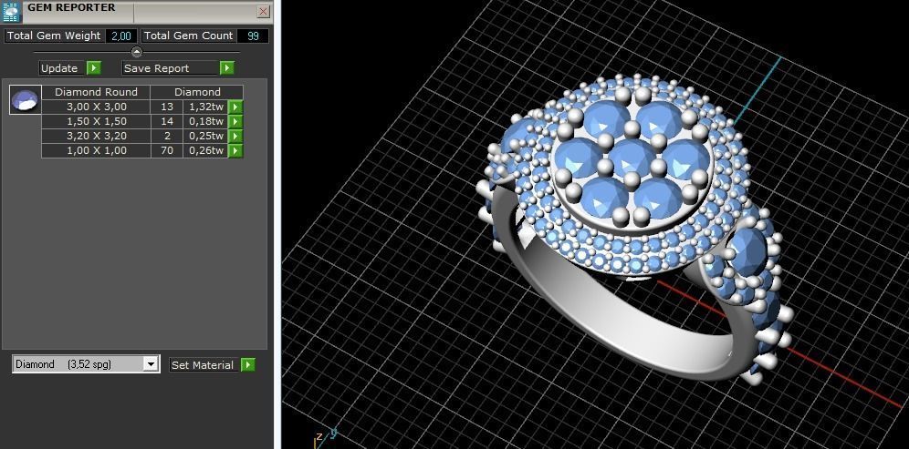 Ring Model 2469 3D print model_9