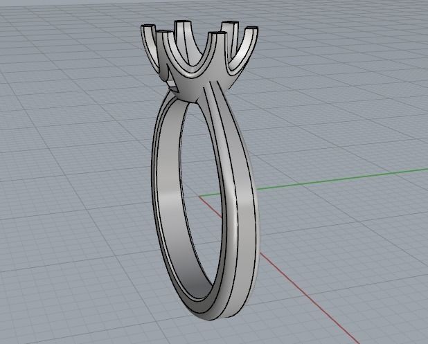 Soliter ring Model 2468 3D print model_4