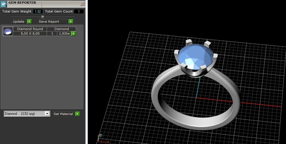Soliter ring Model 2468 3D print model_10