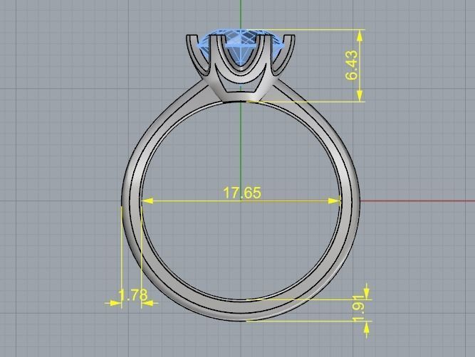 Soliter ring Model 2468 3D print model_6