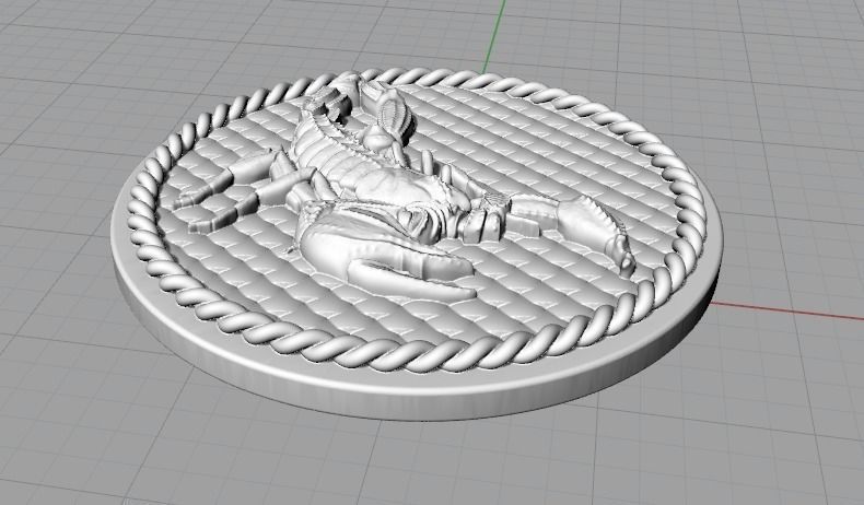Zodiac sign Scorpio Model 2461 3D print model_3