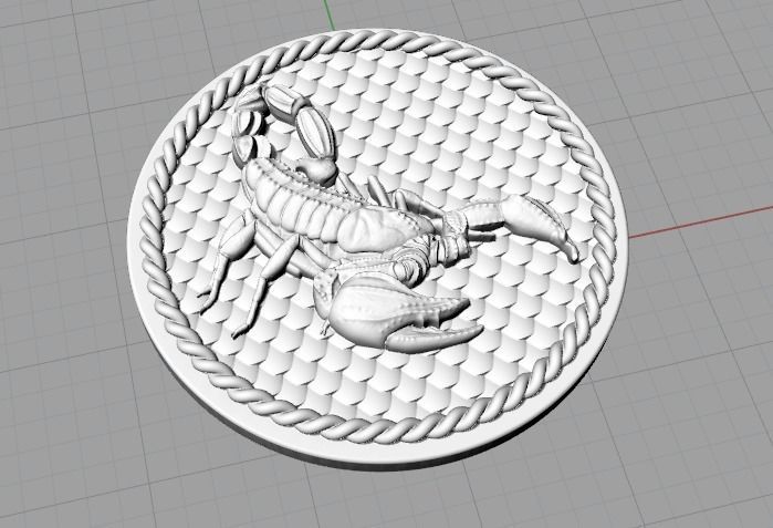 Zodiac sign Scorpio Model 2461 3D print model_2