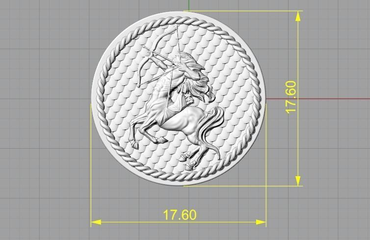 Sagittarius znak zodiac Model 2456 3D print model_6