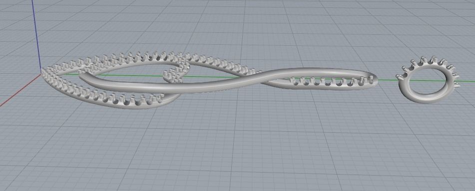 Pendant Heart Model 2453 3D print model_3