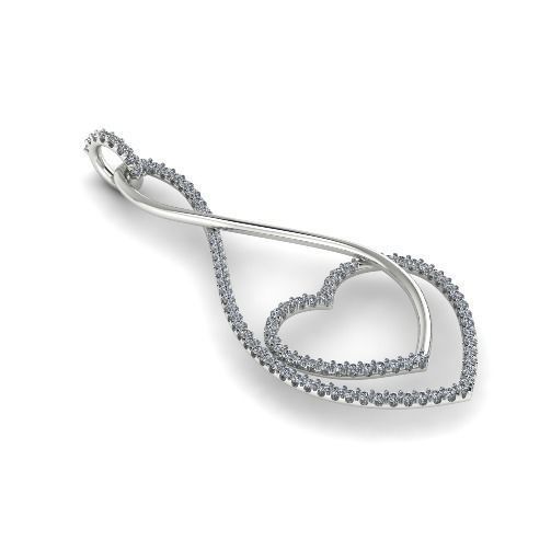 Pendant Heart Model 2453 3D print model_1