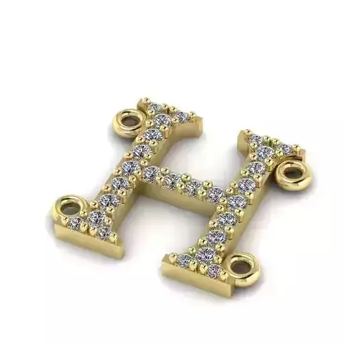 Pendant letter H Model 2450