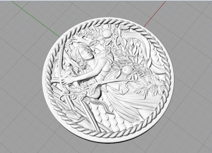 Zodiac sign Model 2449 3D print model_5