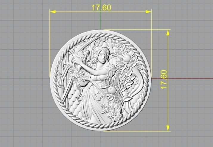 Zodiac sign Model 2449 3D print model_7