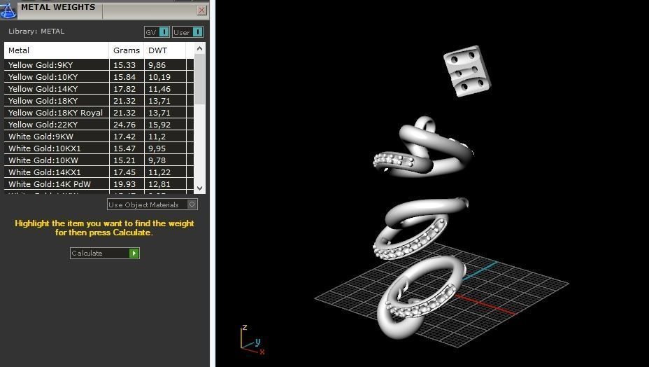 Pendant Model 2439 3D print model_8
