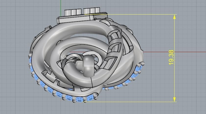 Pendant Model 2439 3D print model_6