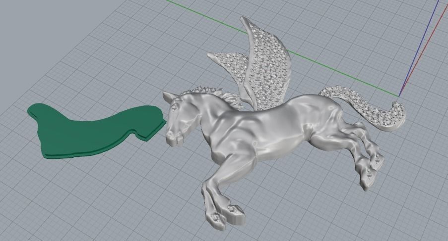 Horse with wings Model 2438 3D print model_5