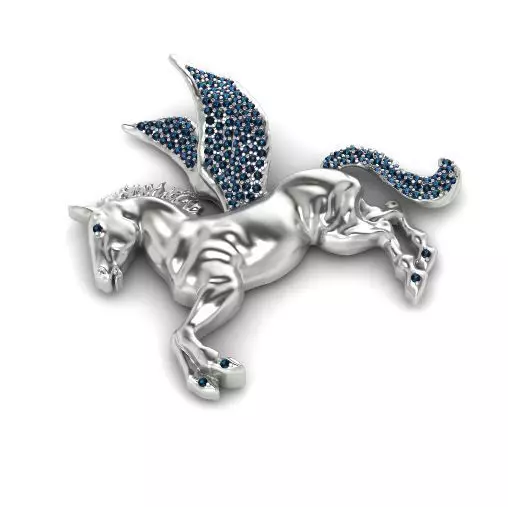 Horse with wings Model 2438 3D print model_0