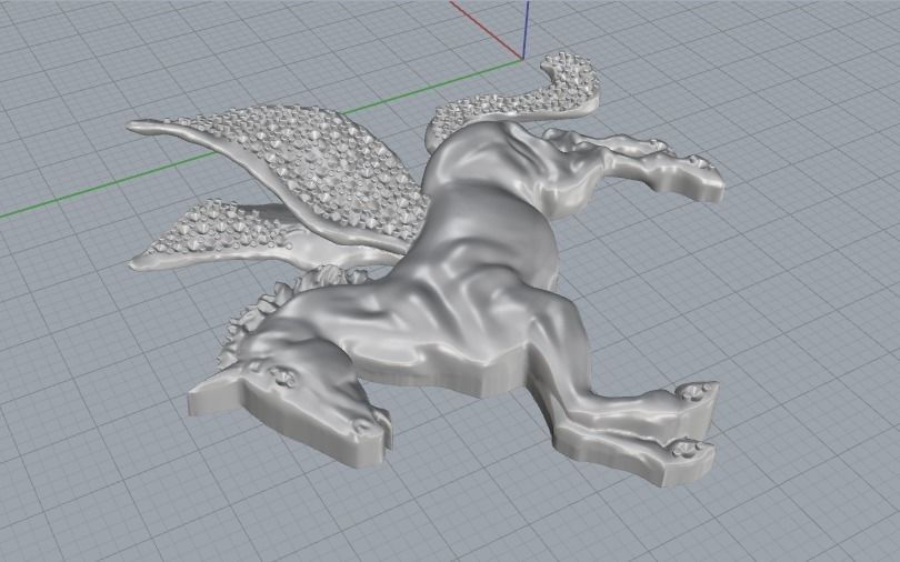 Horse with wings Model 2438 3D print model_3