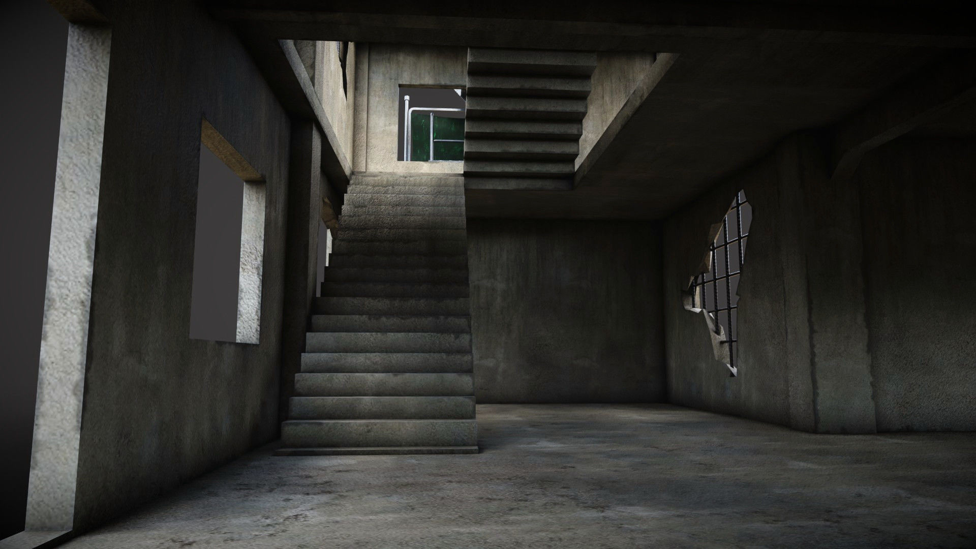 building construction of house Low-poly 3D model_4