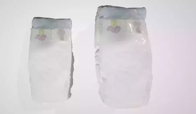 Pampers-6 piece Free 3D model