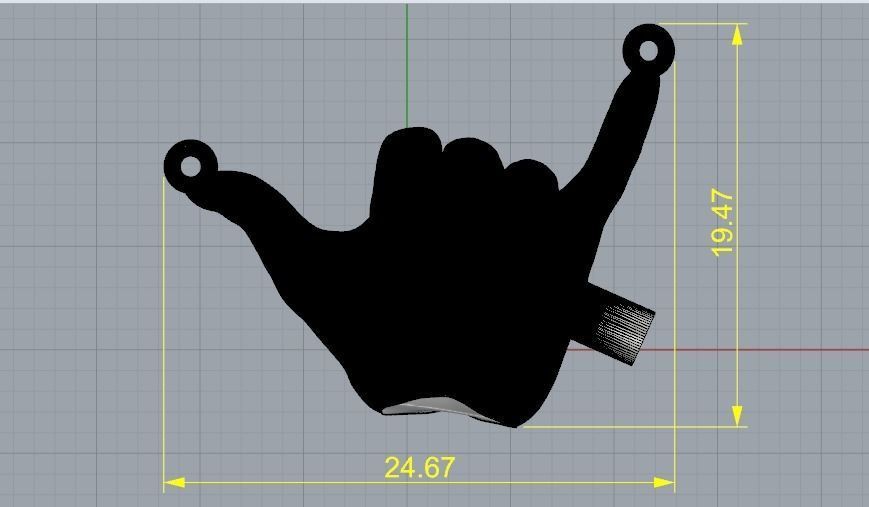 Pendant hand like Model 2436 3D print model_6