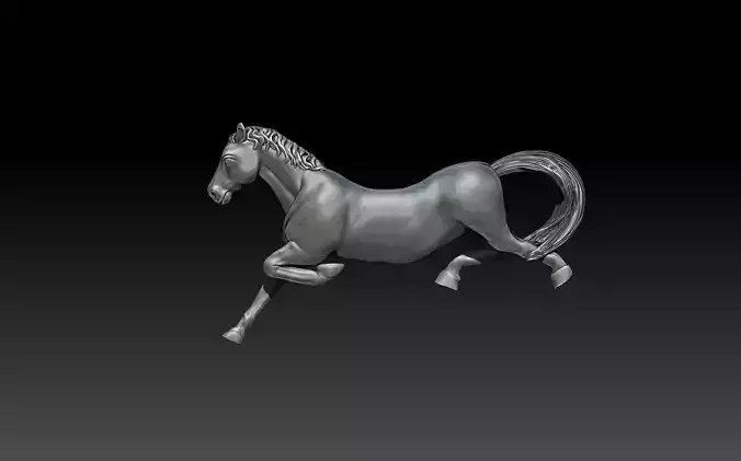 HORSE silver running